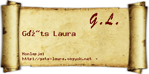 Gáts Laura névjegykártya